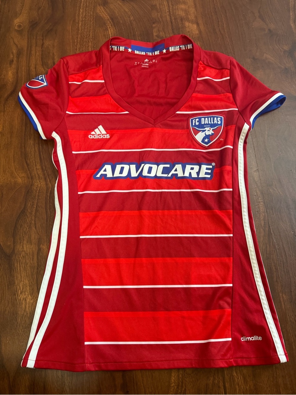 Adidas Red & White FC Dallas Soccer Jersey Óscar Pareja
